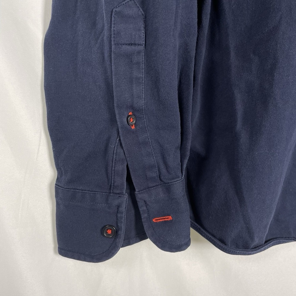 Untuckit Men's 100% Cotton Navy Blue Long Sleeve Button Down Shirt Size XXL - Picture 3 of 6